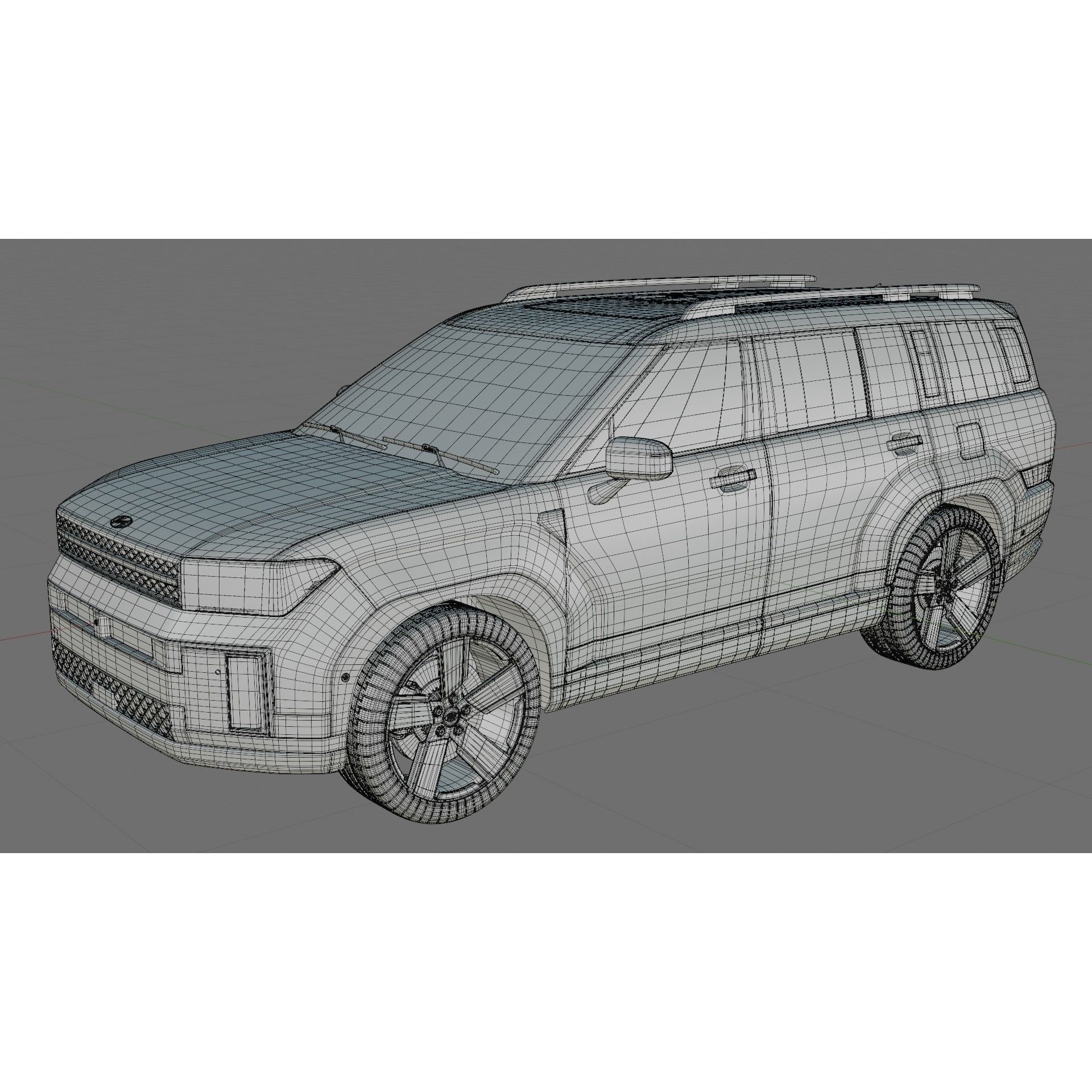 Hyundai Santa Fe 2024 - Detailed 3D Model - View 24
