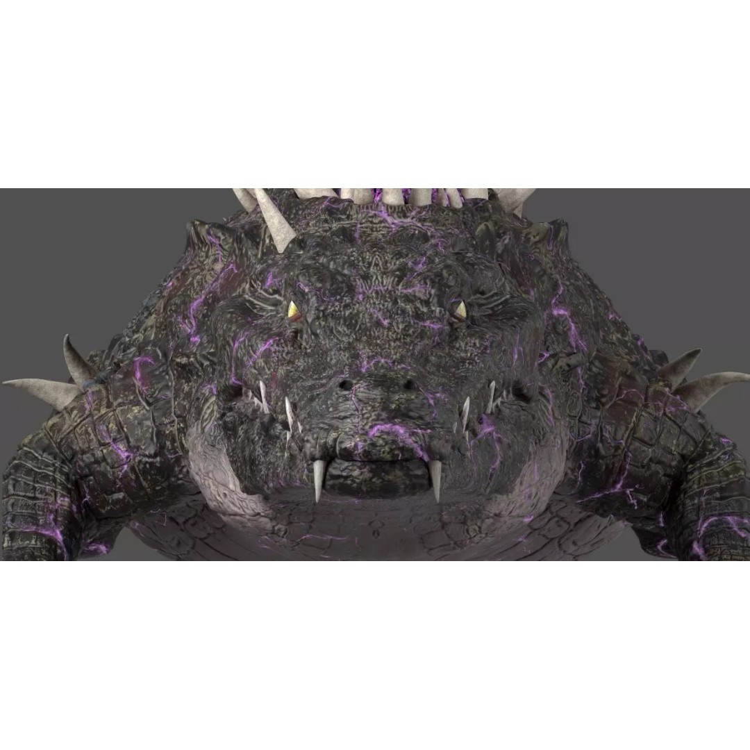Crocodile 3D Model – Rigged Reptile Character for Animation - View 4