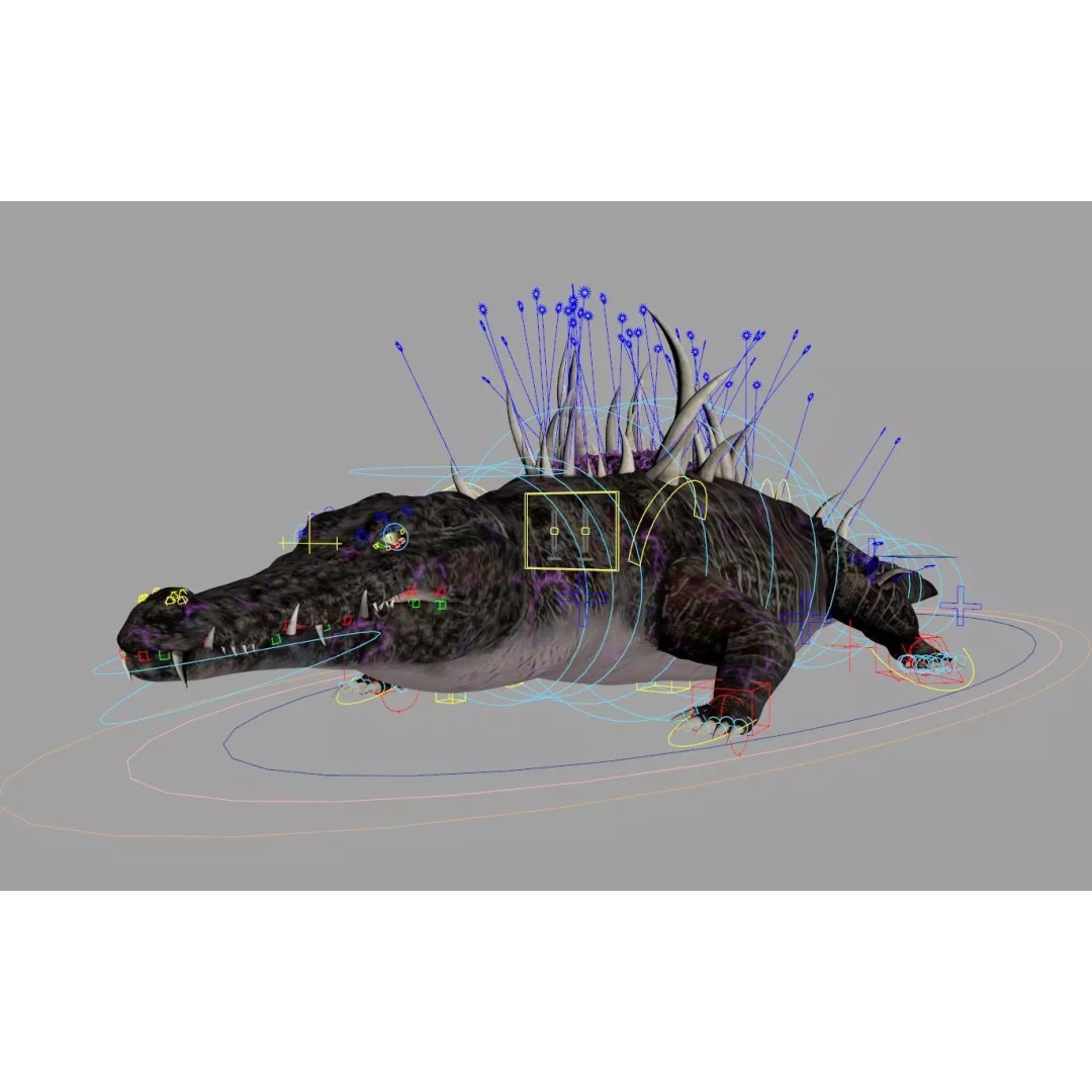 Crocodile 3D Model – Rigged Reptile Character for Animation - View 7