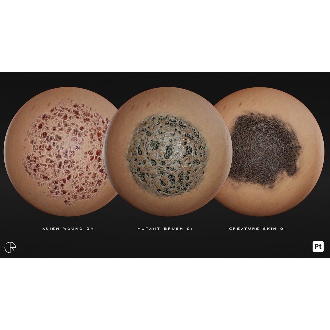Creature Imperfection Brush Smart Materials 3D Model – PBR Textures for Substance Painter - View 12