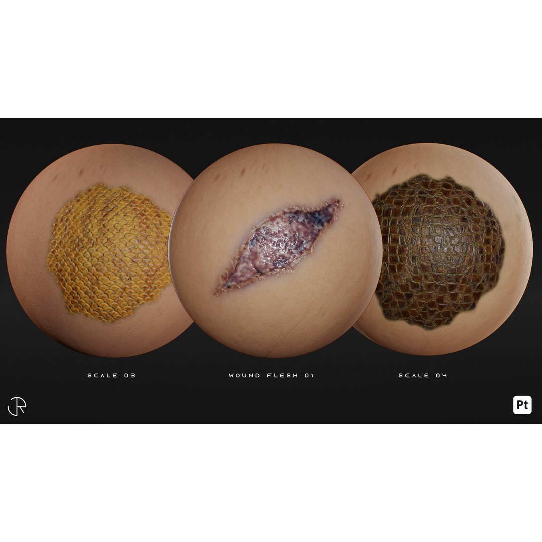 Creature Imperfection Brush Smart Materials 3D Model – PBR Textures for Substance Painter - View 15