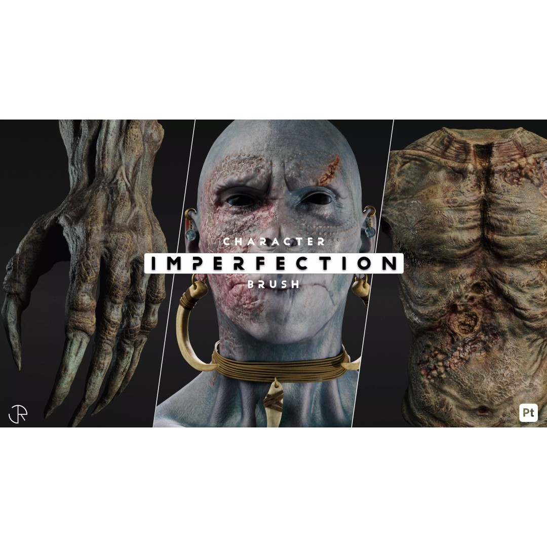 Creature Imperfection Brush Smart Materials 3D Model – PBR Textures for Substance Painter - View 2