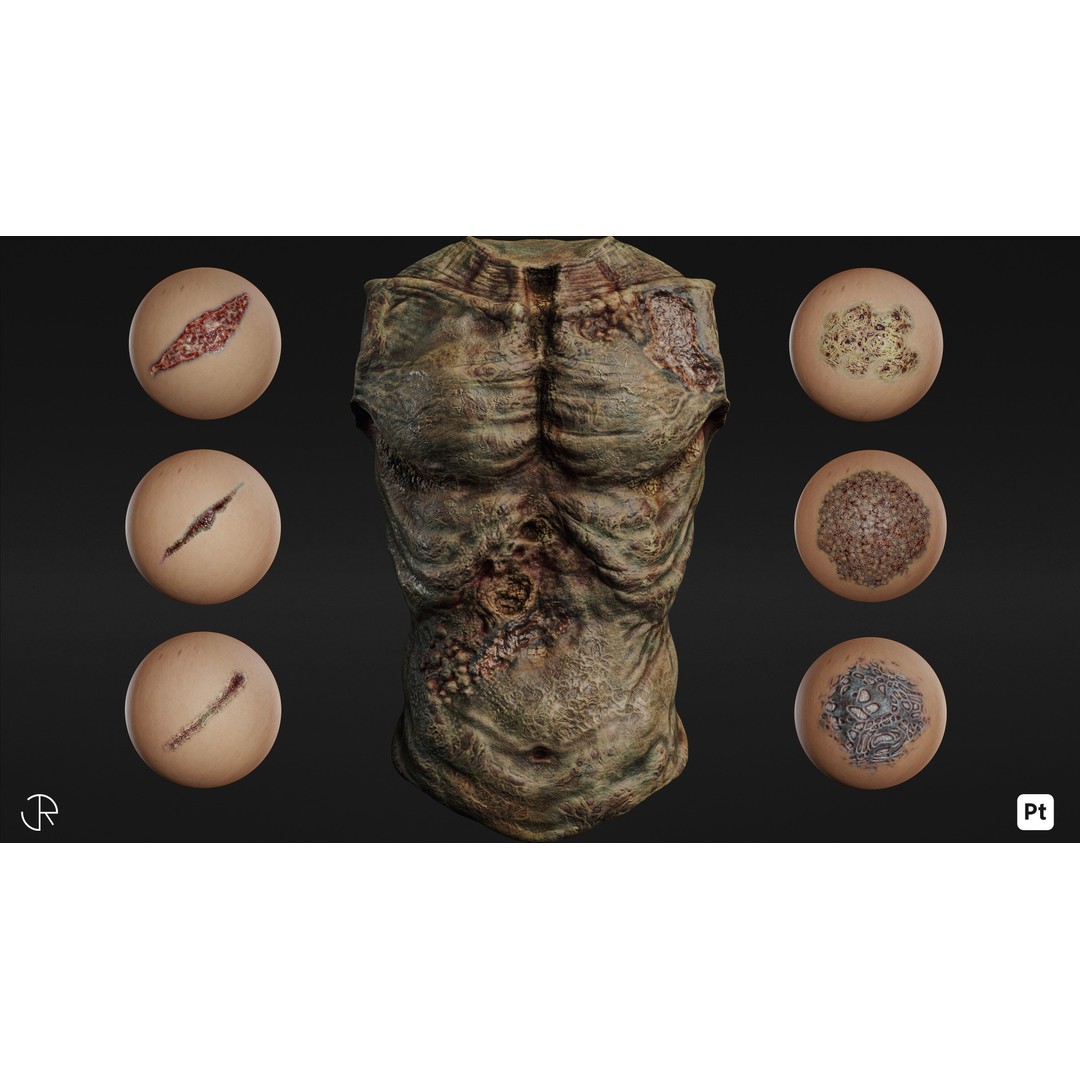 Creature Imperfection Brush Smart Materials 3D Model – PBR Textures for Substance Painter - View 5
