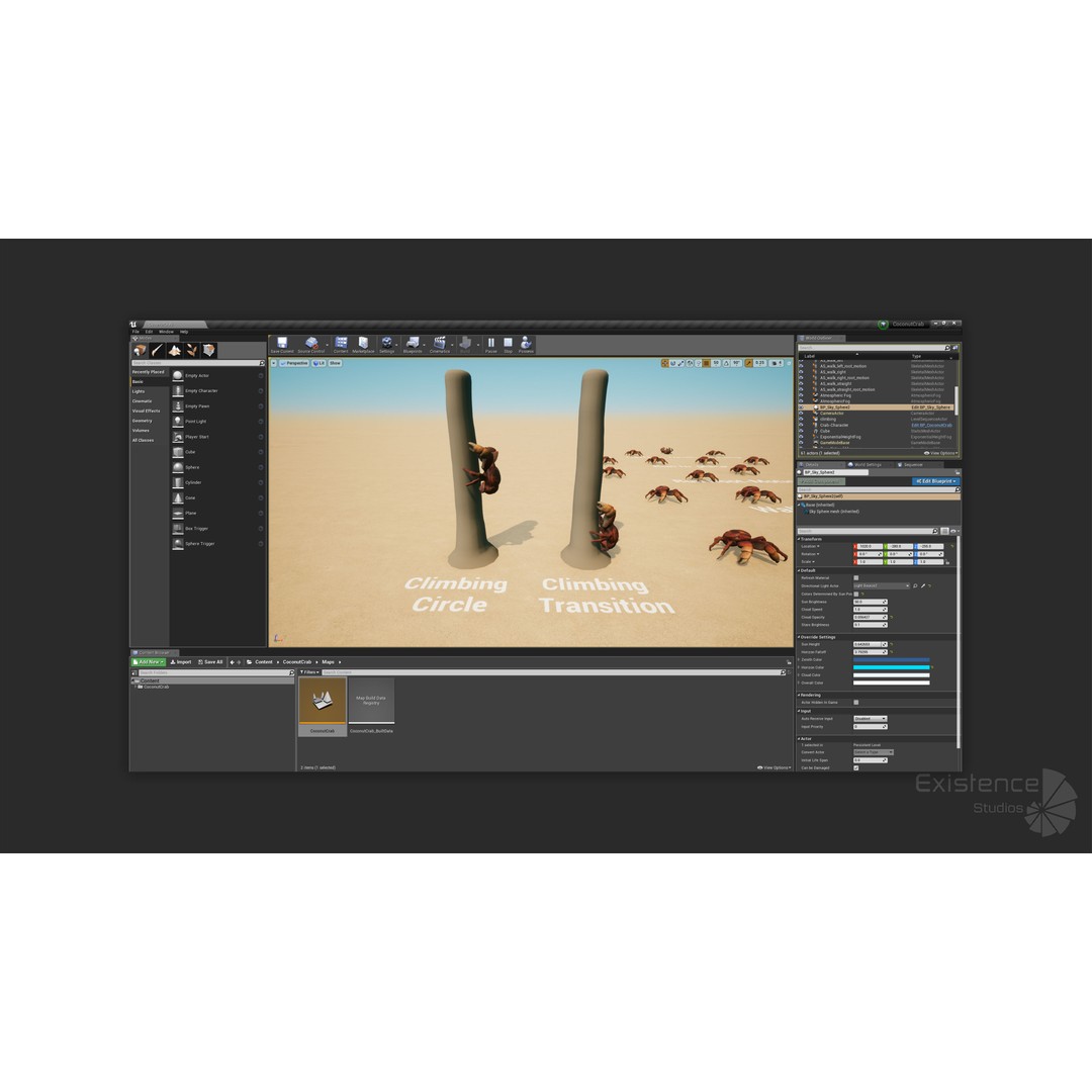 Coconut Crab 3D Model – Low Poly PBR Creature, FBX & Unreal Engine