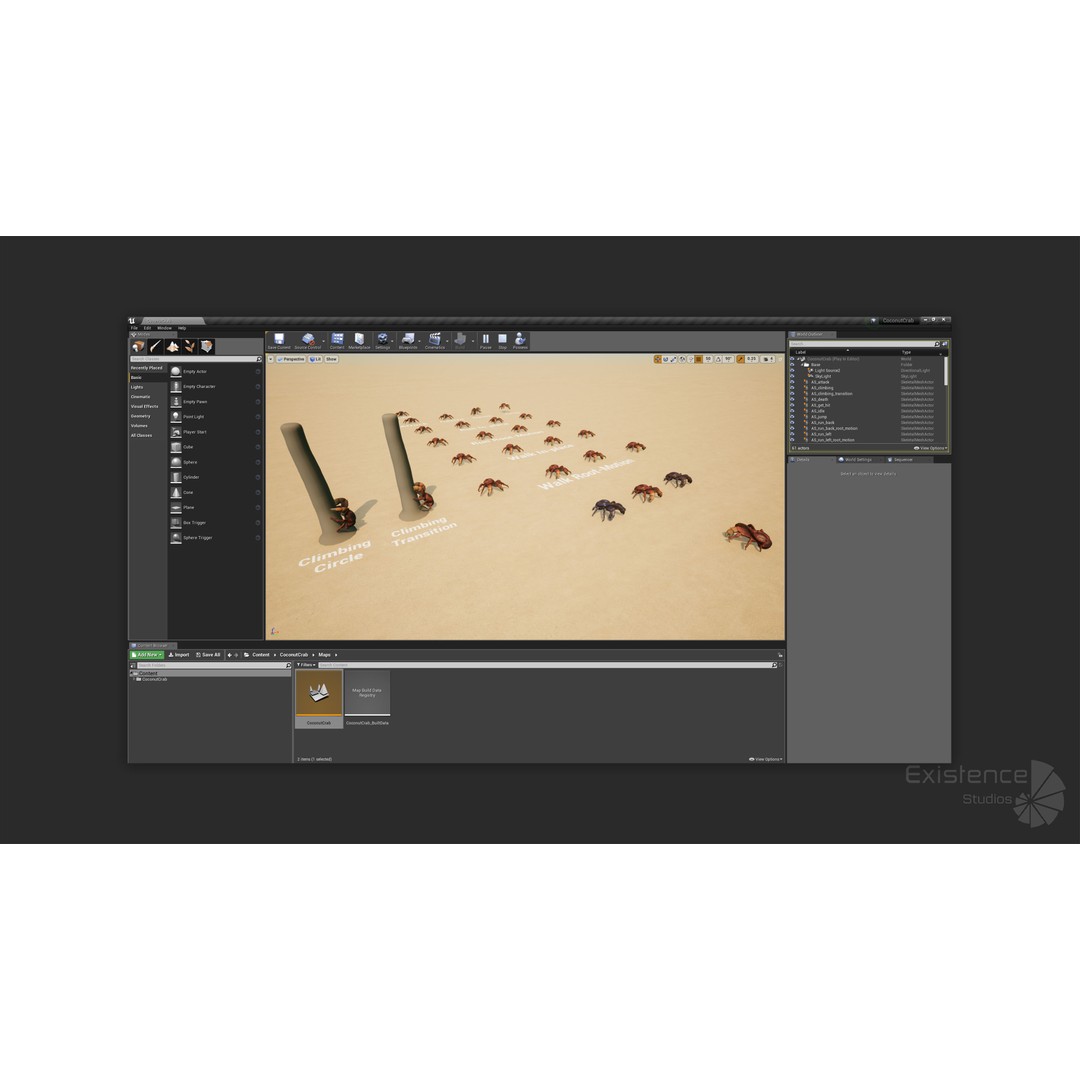 Coconut Crab 3D Model – Low Poly PBR Creature, FBX & Unreal Engine - View 12