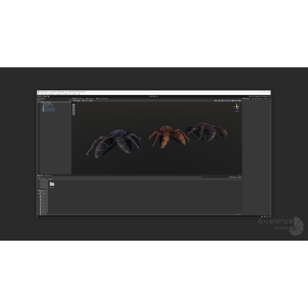 Coconut Crab 3D Model – Low Poly PBR Creature, FBX & Unreal Engine - View 13