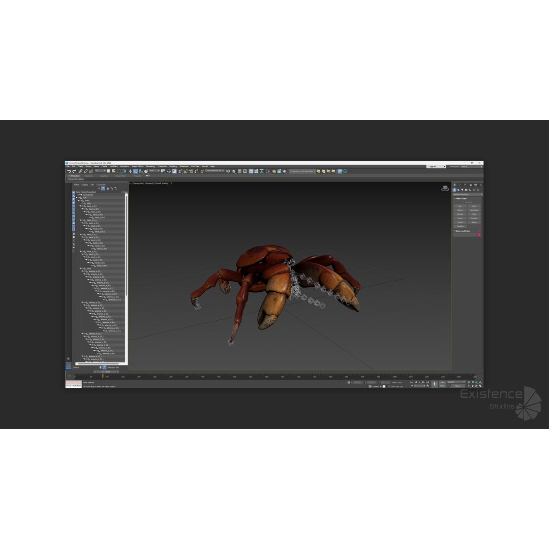 Coconut Crab 3D Model – Low Poly PBR Creature, FBX & Unreal Engine - View 15