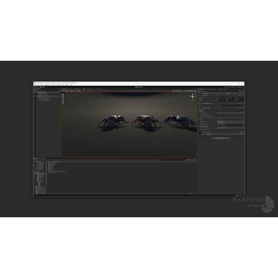Coconut Crab 3D Model – Low Poly PBR Creature, FBX & Unreal Engine - View 20