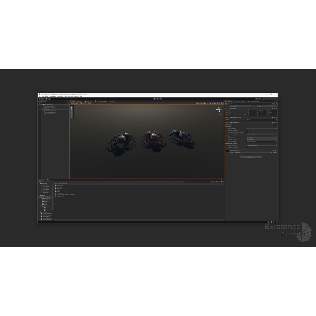 Coconut Crab 3D Model – Low Poly PBR Creature, FBX & Unreal Engine - View 21