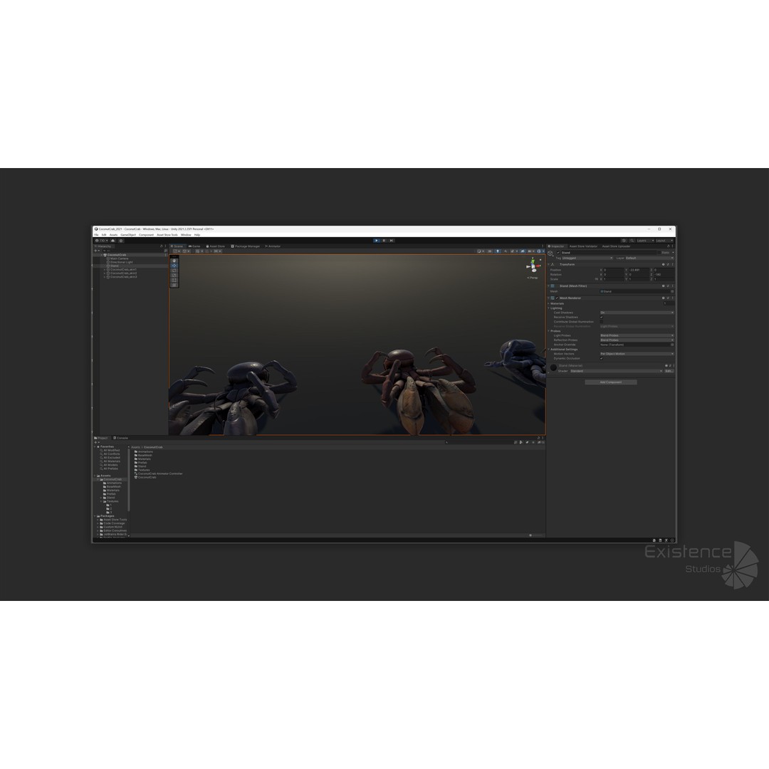 Coconut Crab 3D Model – Low Poly PBR Creature, FBX & Unreal Engine - View 22