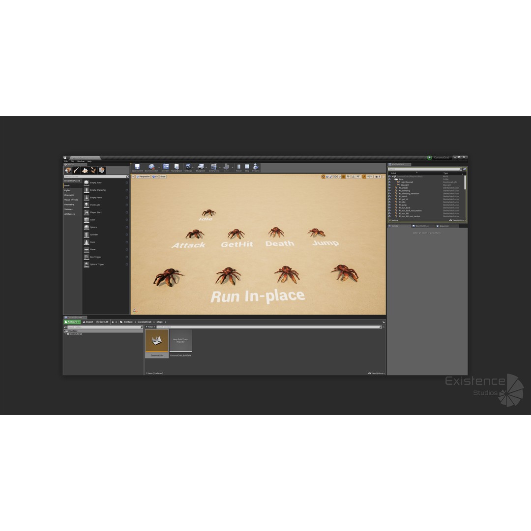 Coconut Crab 3D Model – Low Poly PBR Creature, FBX & Unreal Engine - View 28