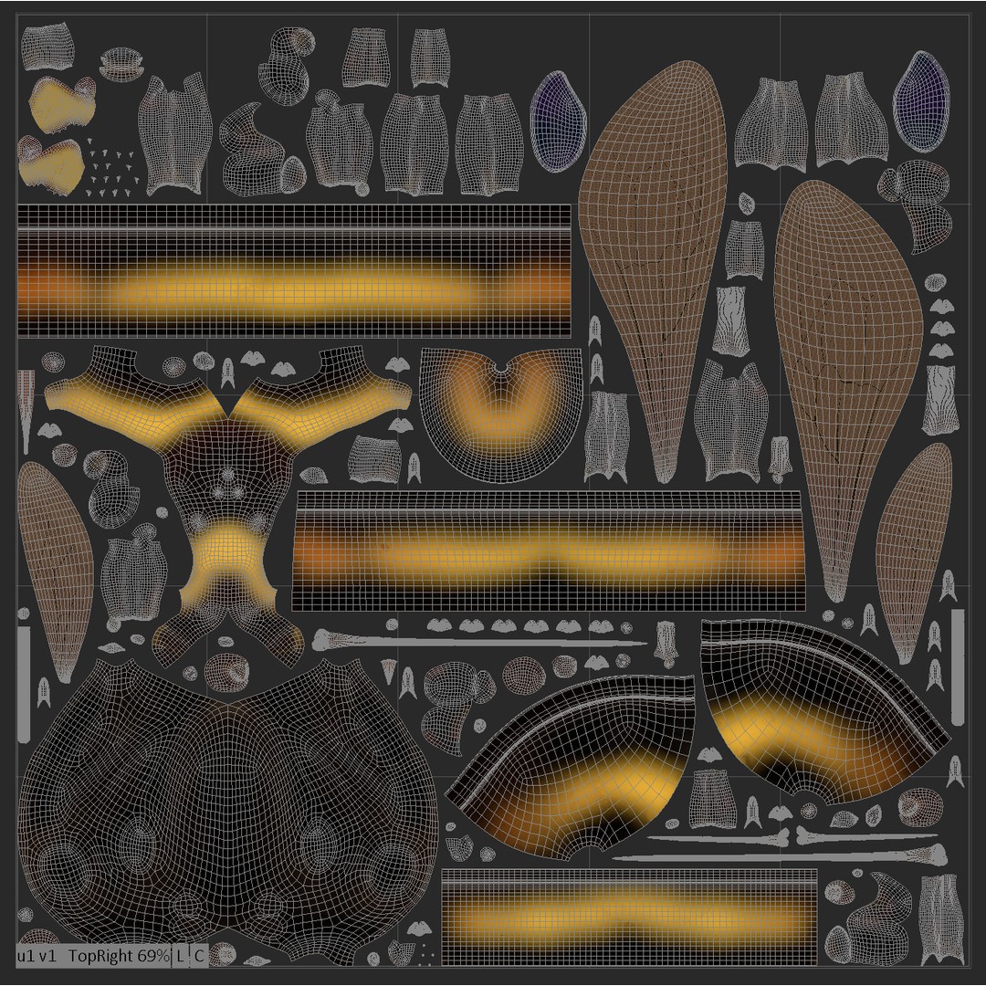 Animated Worker Bee 3D Model – Rigged PBR Asset, FBX & Blender Formats - View 18