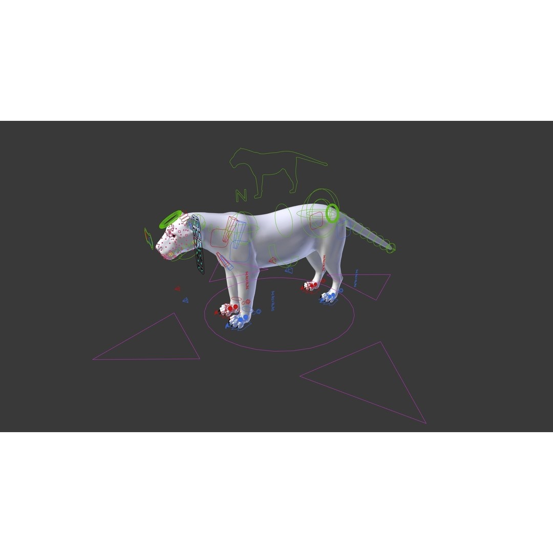 Jaguar 3D Model – Realistic Animated VFX with Rigging and Textures - View 15