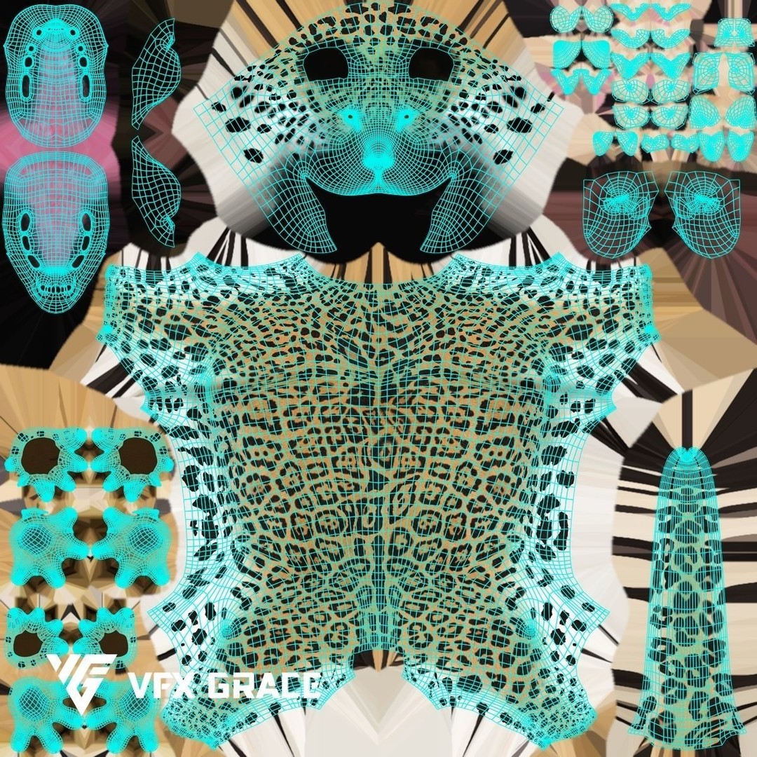Jaguar 3D Model – Realistic Animated VFX with Rigging and Textures - View 18