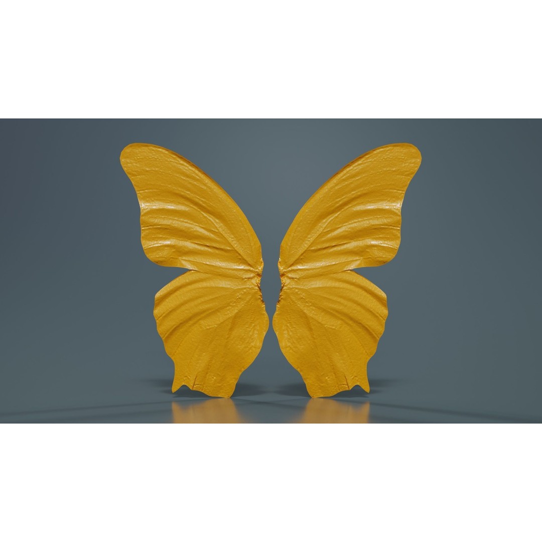Mexican Fritillary Butterfly 3D Model – Low Poly PBR Asset, FBX, OBJ - View 14