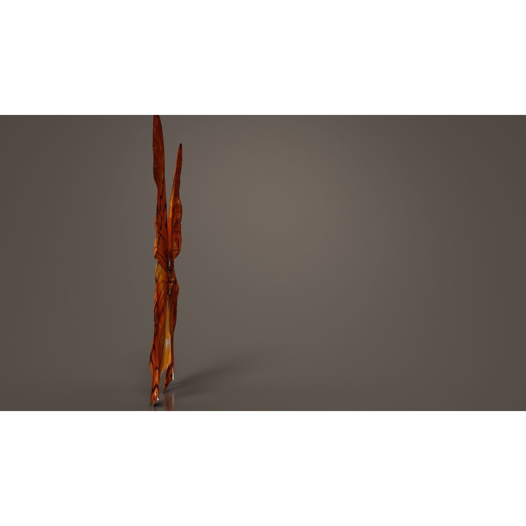 Mexican Fritillary Butterfly 3D Model – Low Poly PBR Asset, FBX, OBJ - View 9