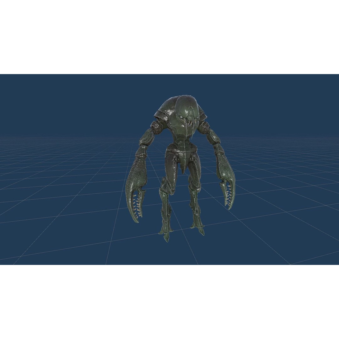 Crab Creature 3D Model – Low Poly Animated Fantasy Character, FBX
