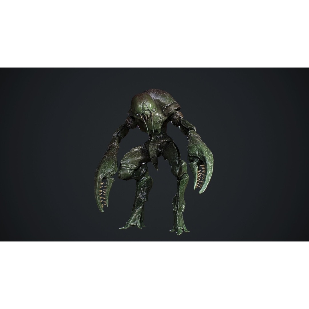 Crab Creature 3D Model – Low Poly Animated Fantasy Character, FBX - View 15