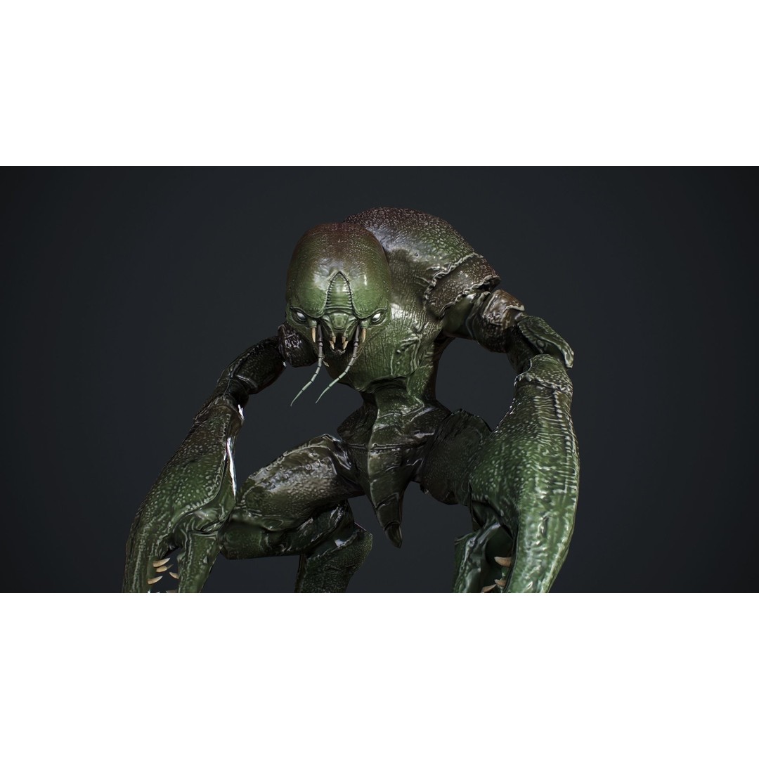 Crab Creature 3D Model – Low Poly Animated Fantasy Character, FBX - View 16