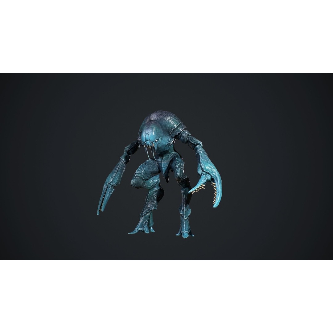 Crab Creature 3D Model – Low Poly Animated Fantasy Character, FBX - View 19