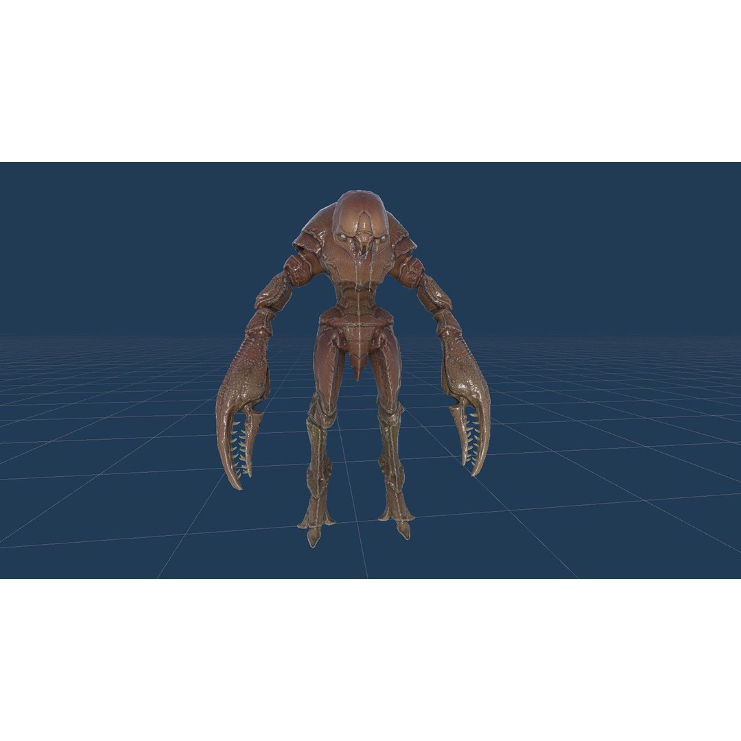 Crab Creature 3D Model – Low Poly Animated Fantasy Character, FBX - View 24
