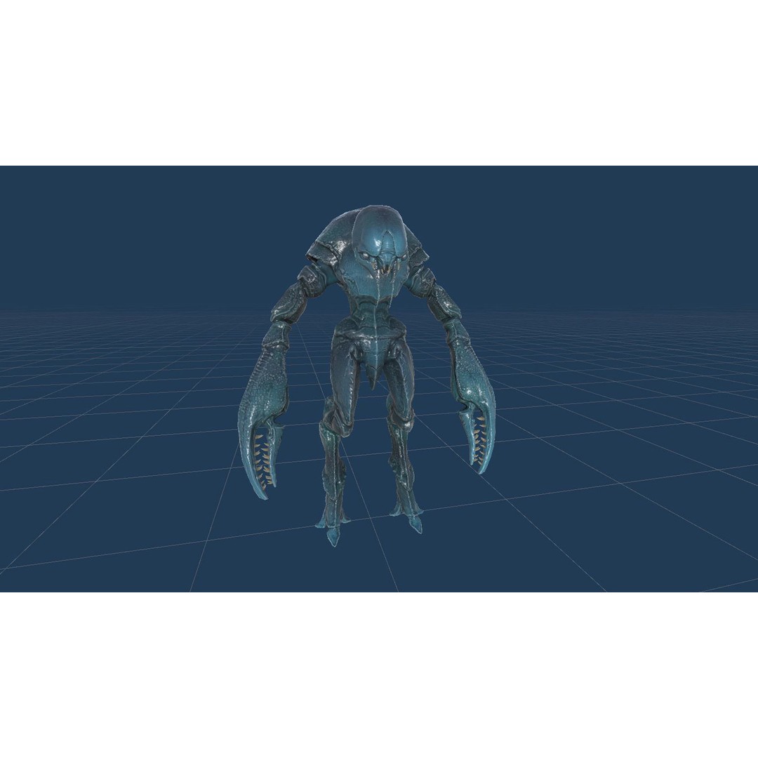 Crab Creature 3D Model – Low Poly Animated Fantasy Character, FBX - View 25