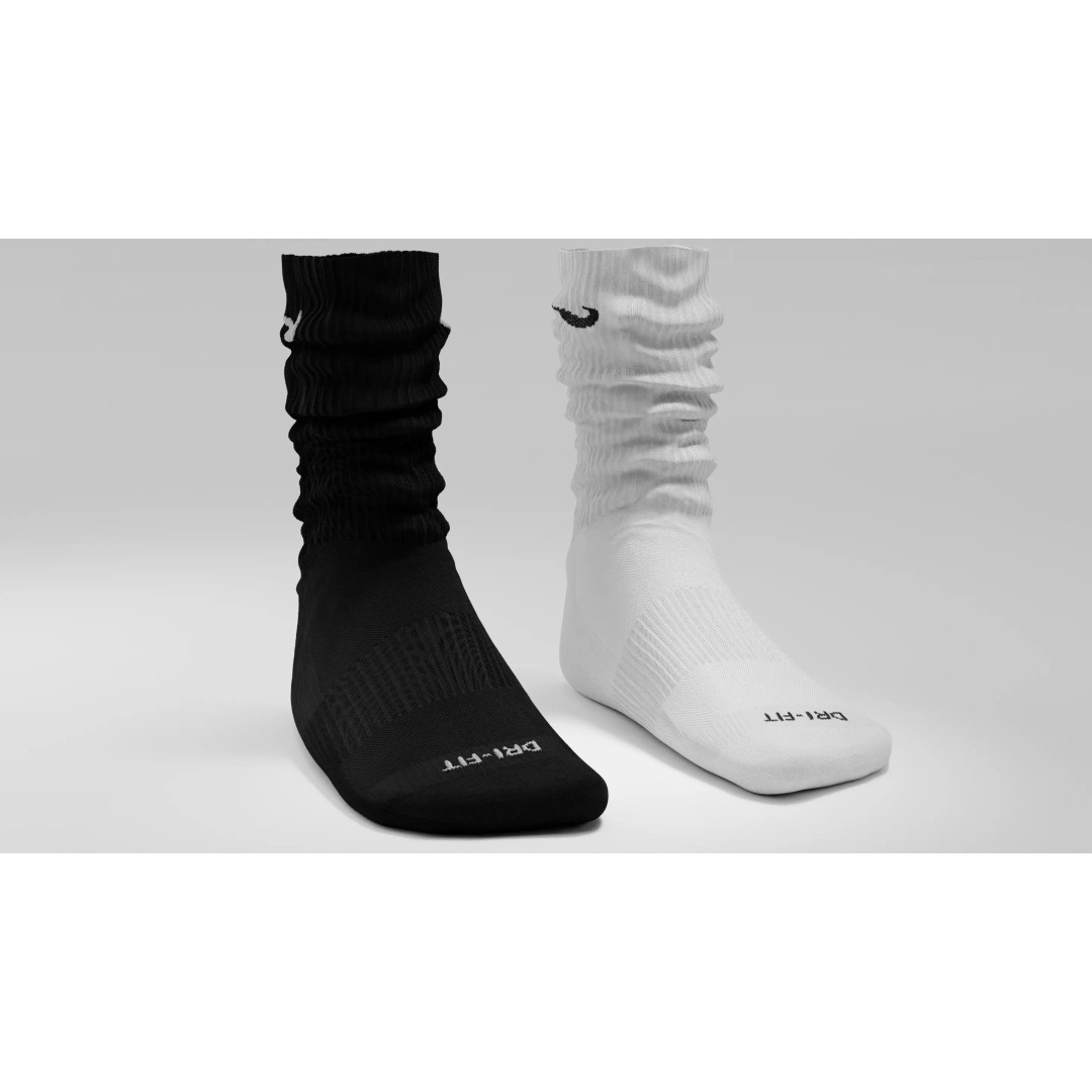 Nike Dri Fit Socks 3D Model – Low Poly Game Asset, FBX, PBR Textures - View 11