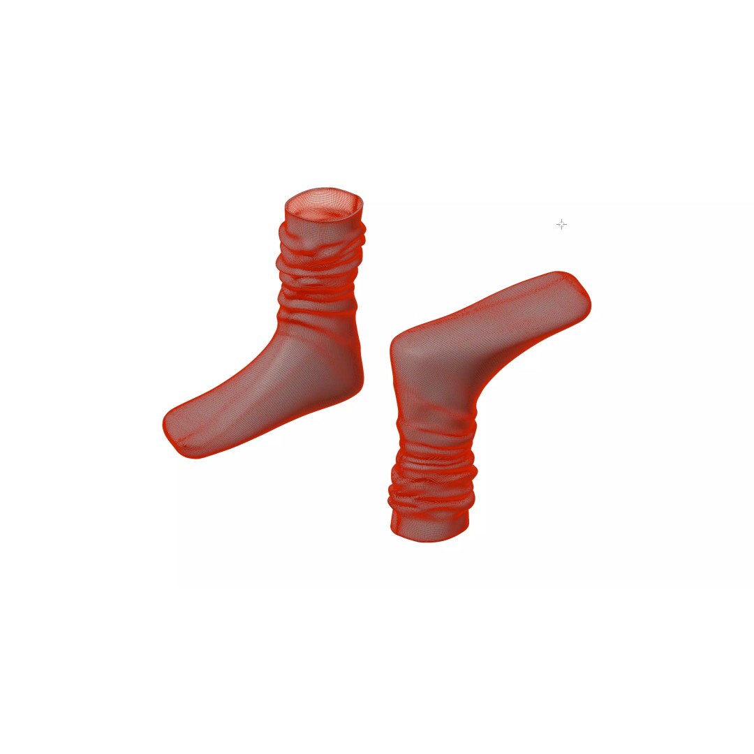 Nike Dri Fit Socks 3D Model – Low Poly Game Asset, FBX, PBR Textures - View 19
