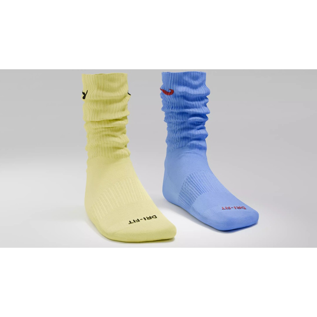 Nike Dri Fit Socks 3D Model – Low Poly Game Asset, FBX, PBR Textures - View 27