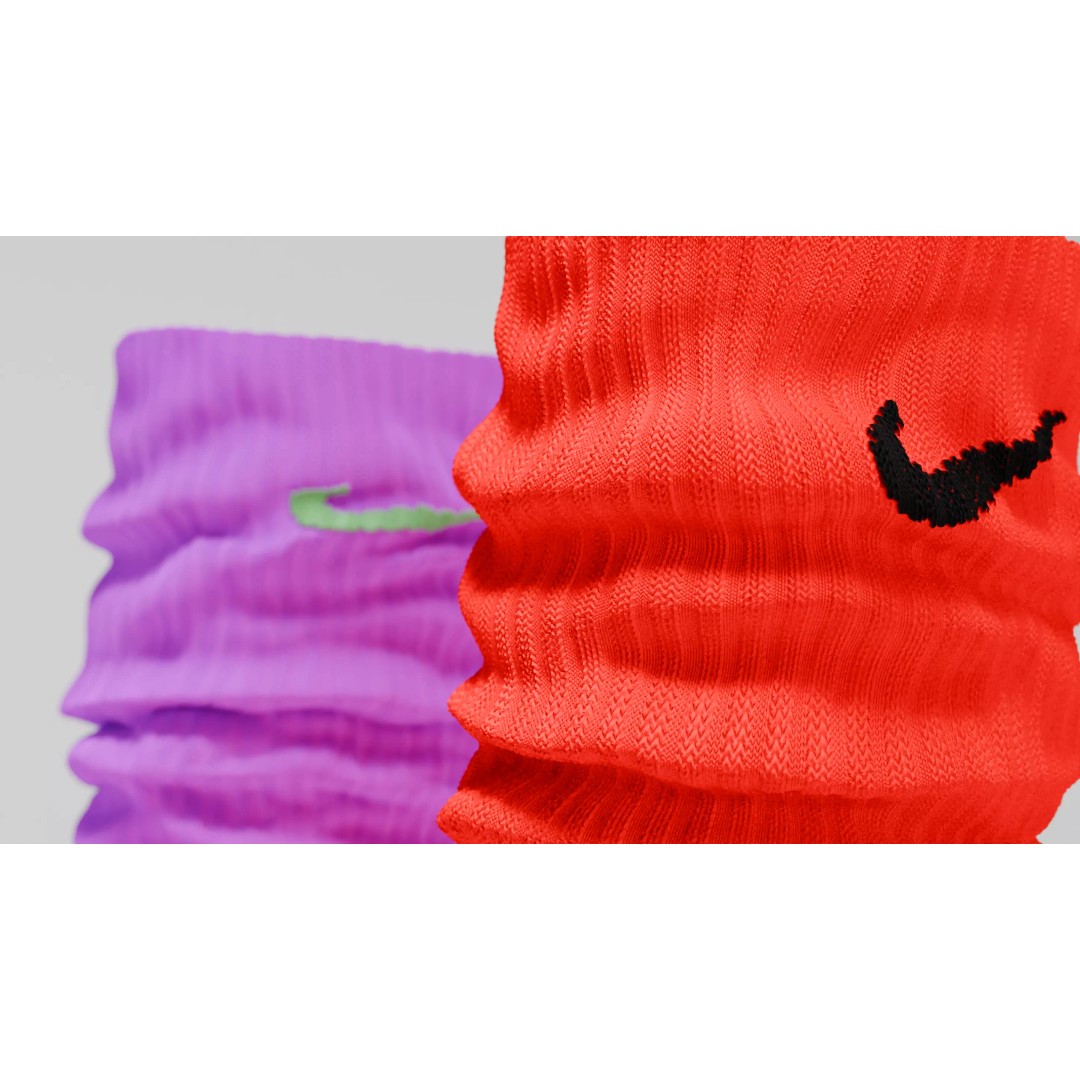 Nike Dri Fit Socks 3D Model – Low Poly Game Asset, FBX, PBR Textures - View 36