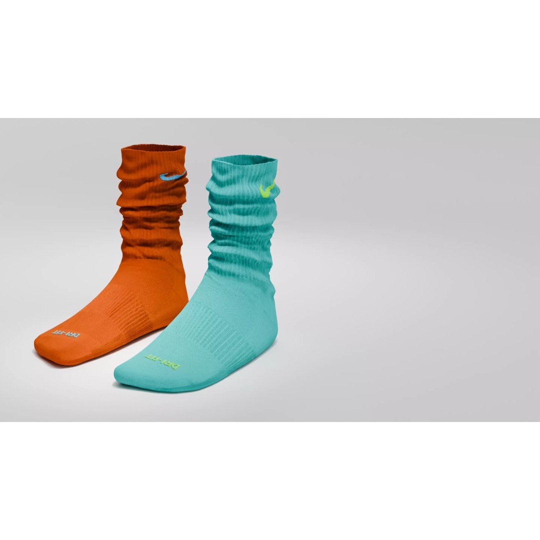 Nike Dri Fit Socks 3D Model – Low Poly Game Asset, FBX, PBR Textures - View 44