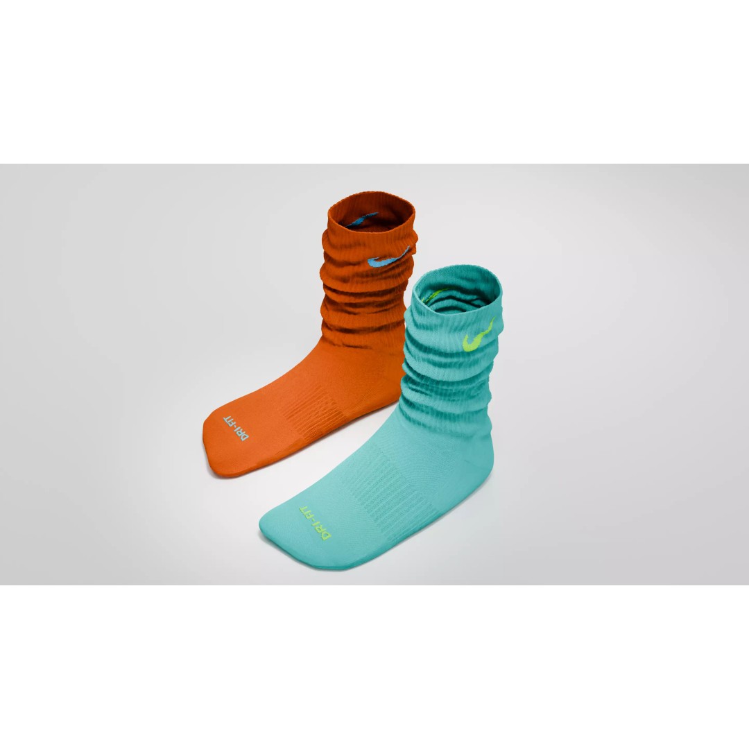 Nike Dri Fit Socks 3D Model – Low Poly Game Asset, FBX, PBR Textures - View 6