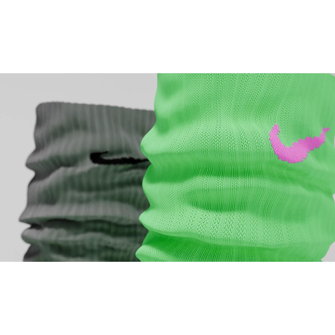 Nike Dri Fit Socks 3D Model – Low Poly Game Asset, FBX, PBR Textures - View 66