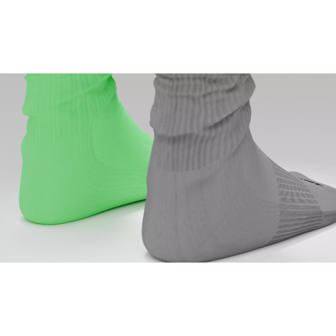 Nike Dri Fit Socks 3D Model – Low Poly Game Asset, FBX, PBR Textures - View 69