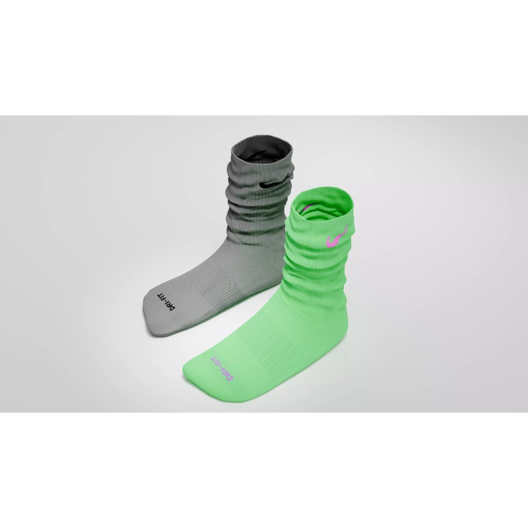 Nike Dri Fit Socks 3D Model – Low Poly Game Asset, FBX, PBR Textures - View 8
