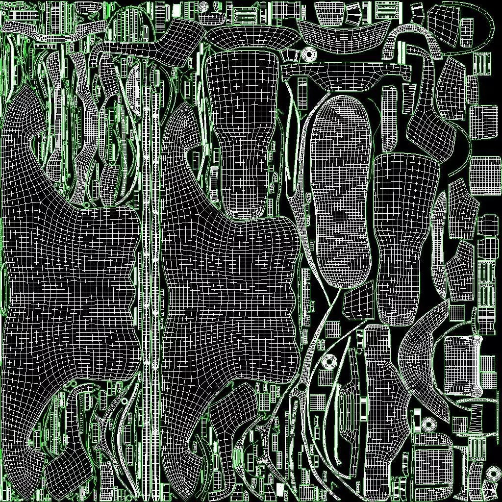 Cyberpunk Boots 3D Model – Low Poly Futuristic Footwear, FBX