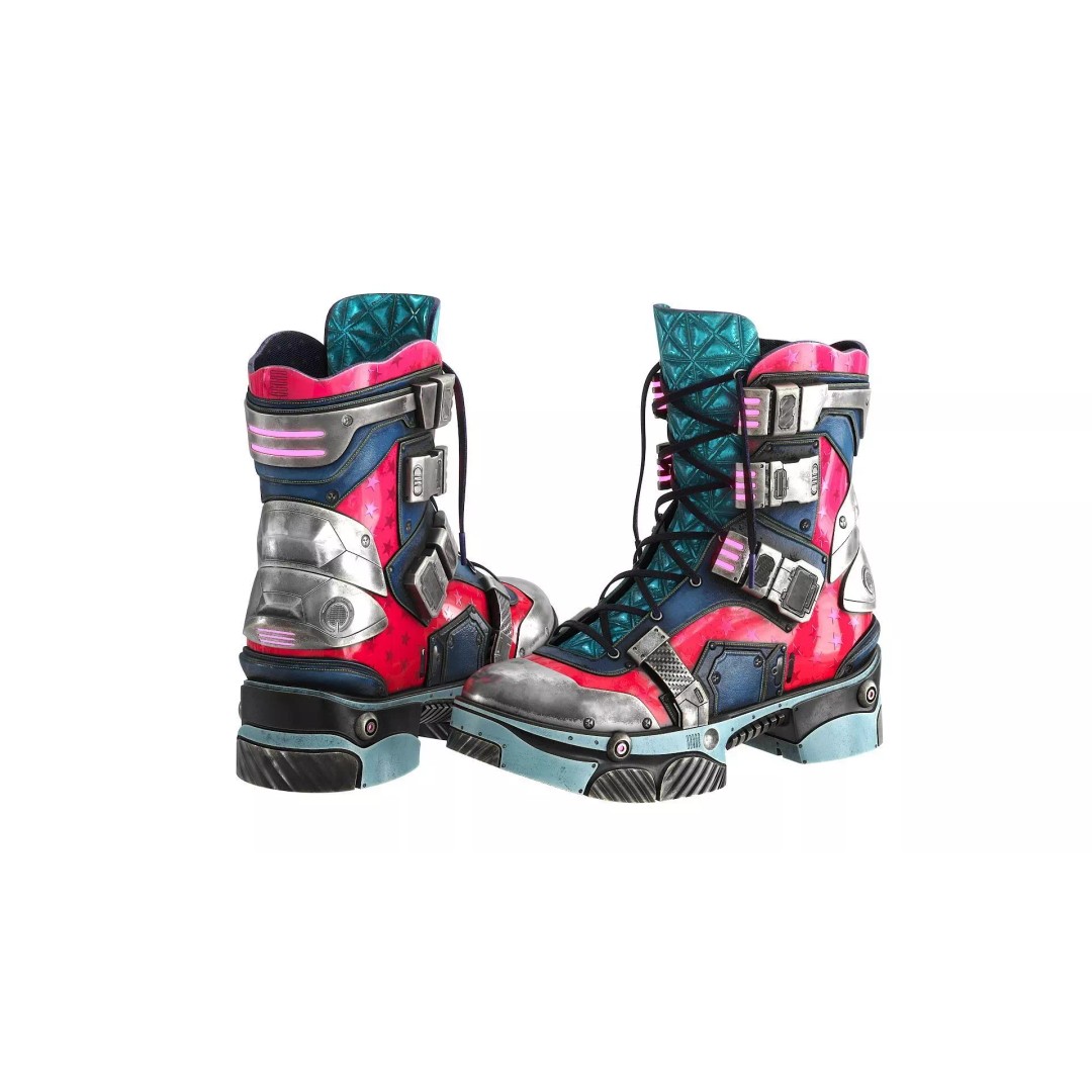 Cyberpunk Boots 3D Model – Low Poly Futuristic Footwear, FBX - View 5