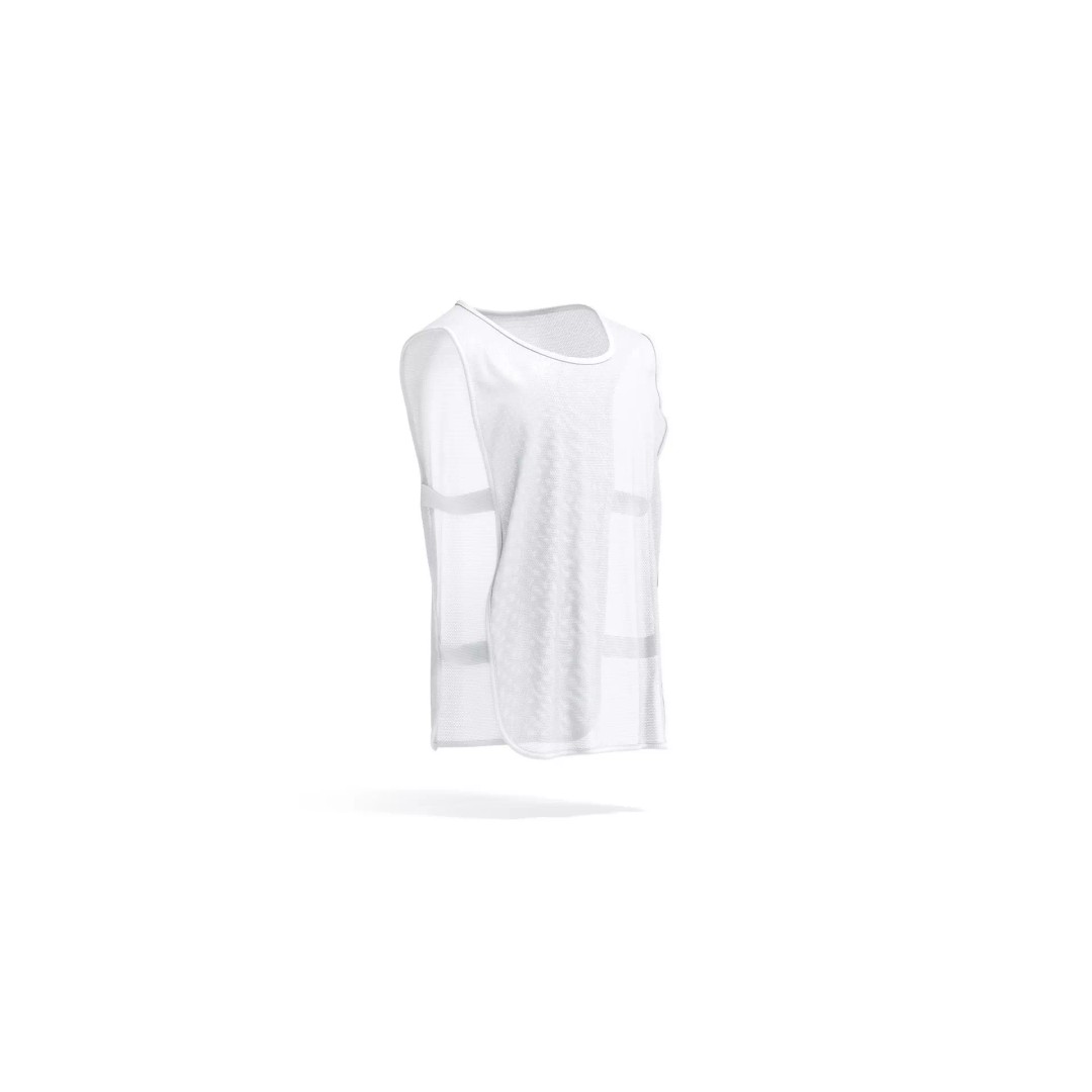 White Football Team Practice Vest 3D Model – PBR Game-Ready Asset, FBX - View 2