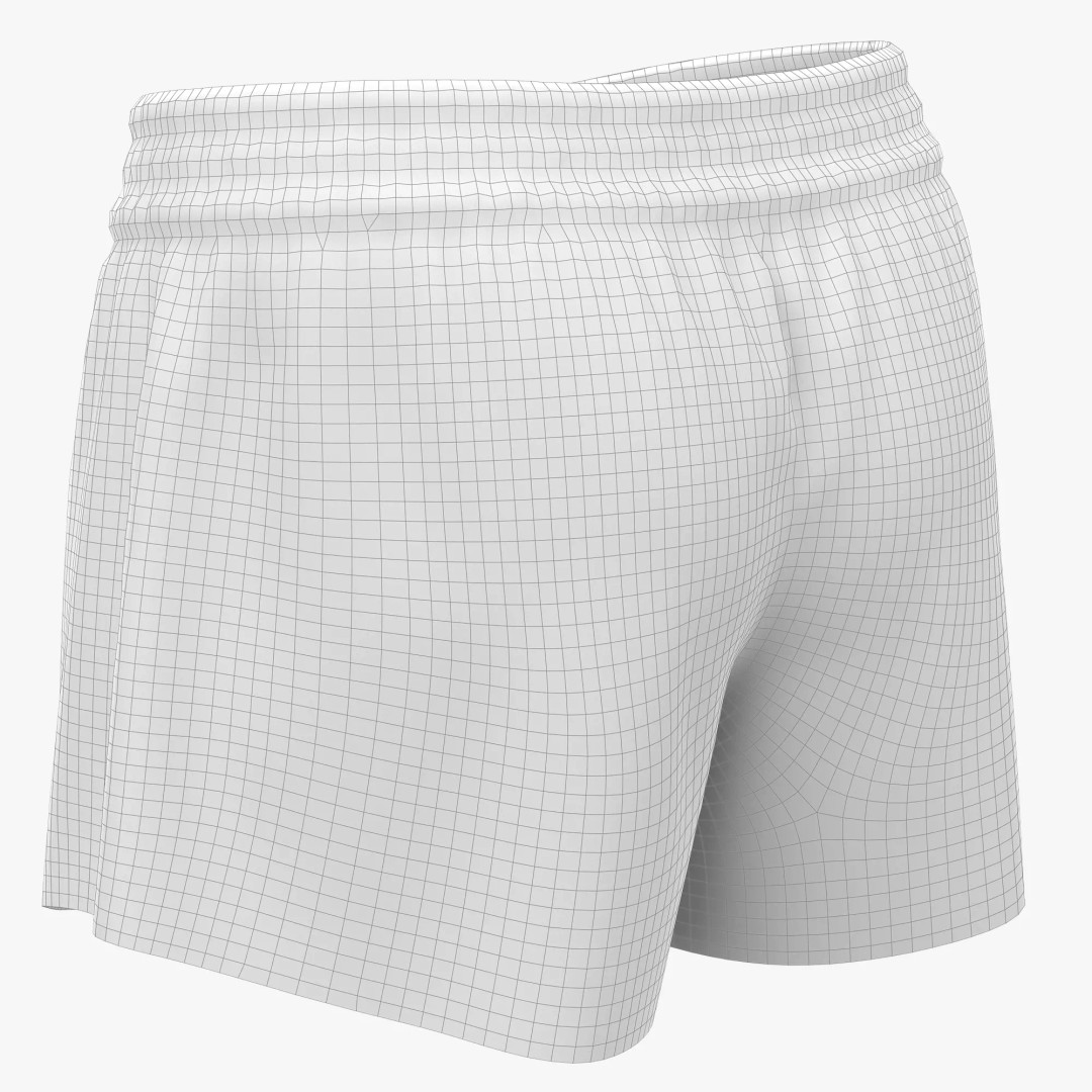 Realistic Shorts 3D Model – High-Quality PBR Textures, FBX, OBJ - View 10