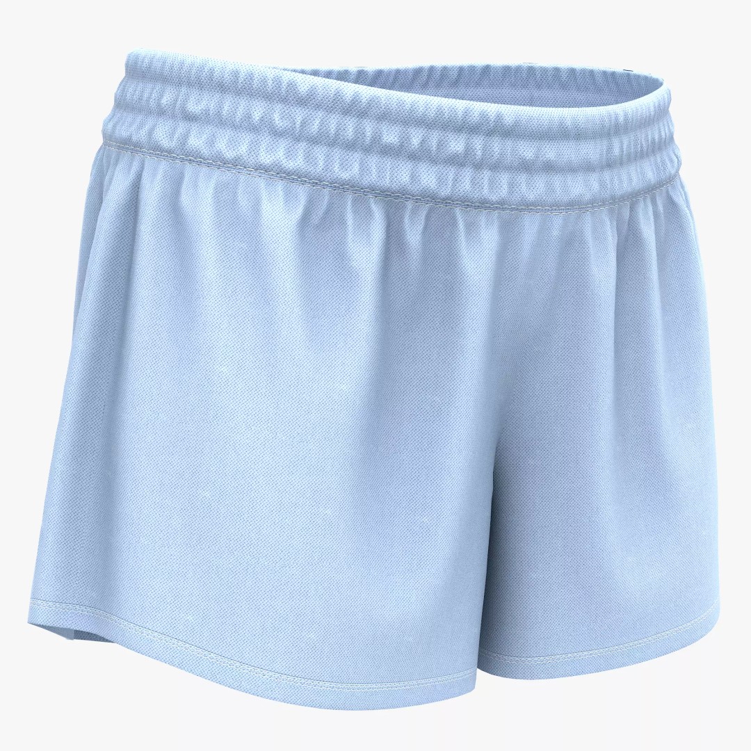 Realistic Shorts 3D Model – High-Quality PBR Textures, FBX, OBJ - View 3