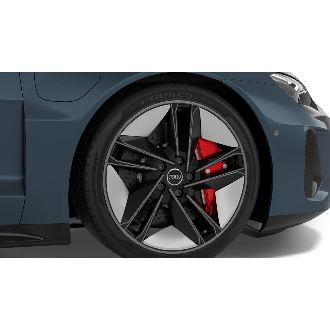 Audi RS e-tron GT 3D Model – High Poly Sport Car, Blender, FBX, OBJ - View 10