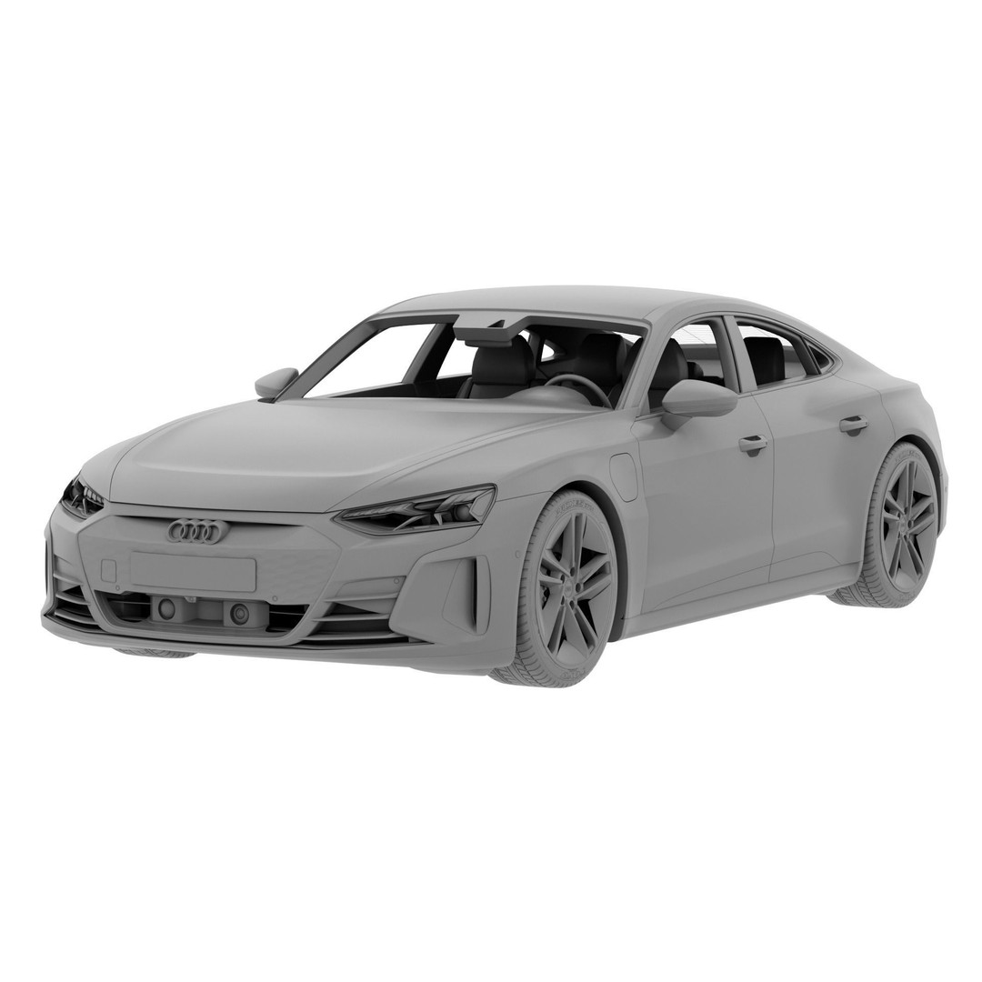 Audi RS e-tron GT 3D Model – High Poly Sport Car, Blender, FBX, OBJ - View 11
