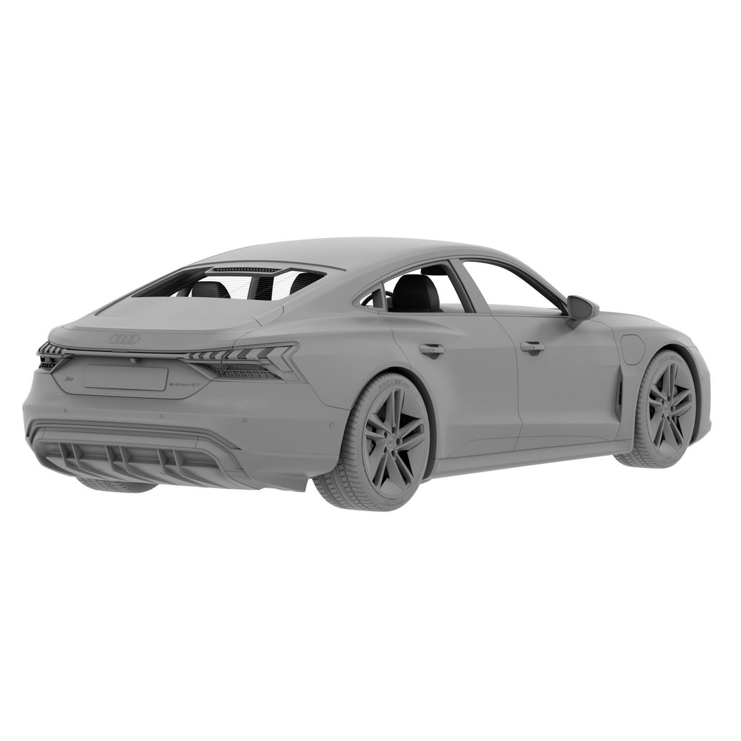 Audi RS e-tron GT 3D Model – High Poly Sport Car, Blender, FBX, OBJ - View 12