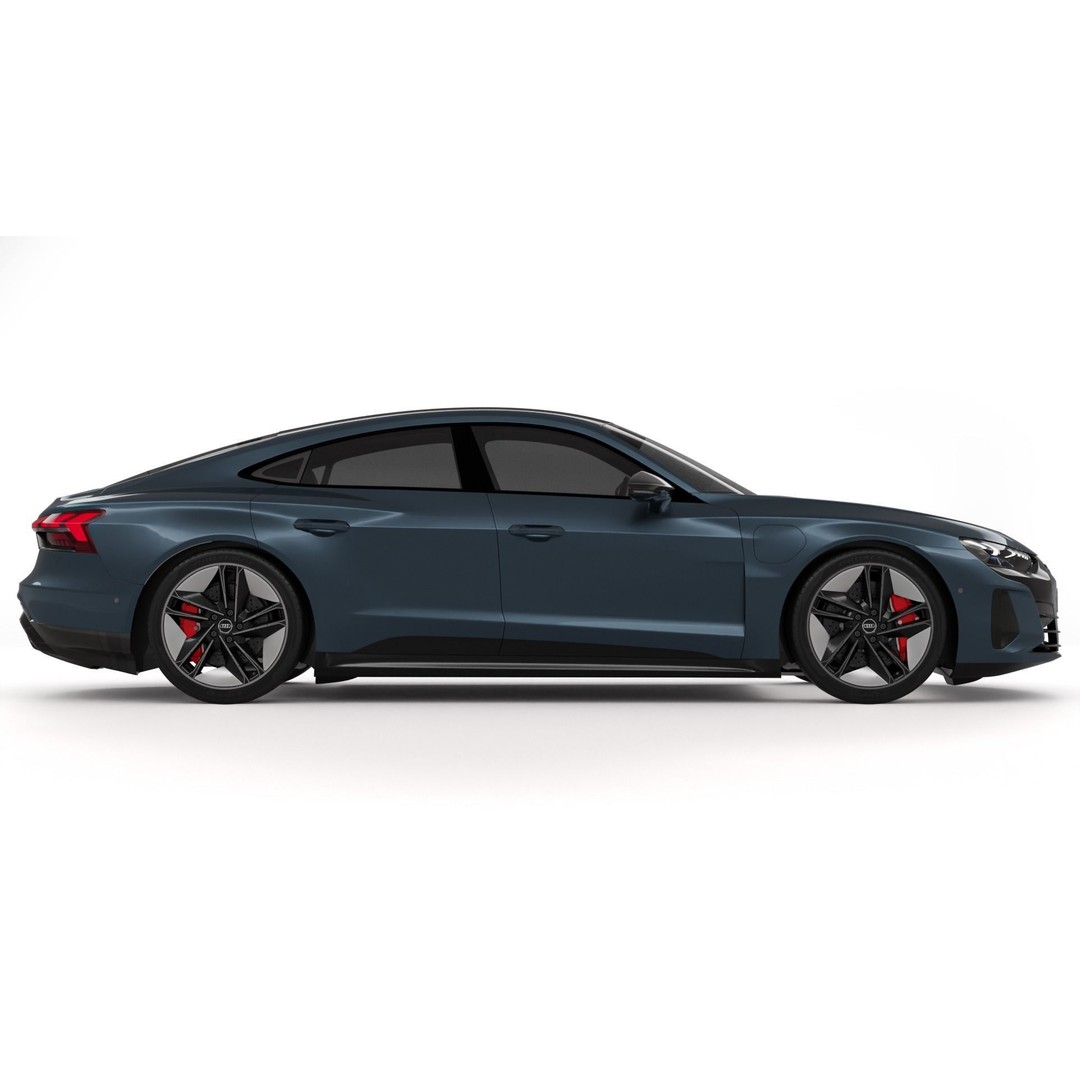 Audi RS e-tron GT 3D Model – High Poly Sport Car, Blender, FBX, OBJ - View 6