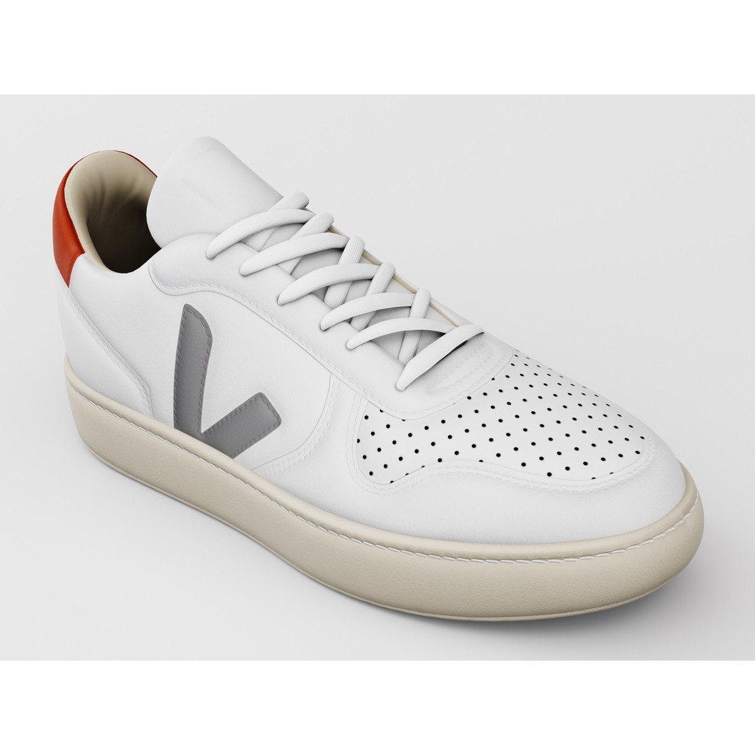 Casual Sneaker 3D Model – Low Poly Veja Style, FBX, PBR Textures - View 3