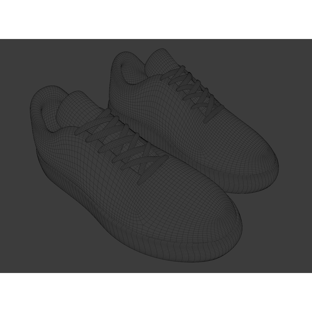 Casual Sneaker 3D Model – Low Poly Veja Style, FBX, PBR Textures - View 6