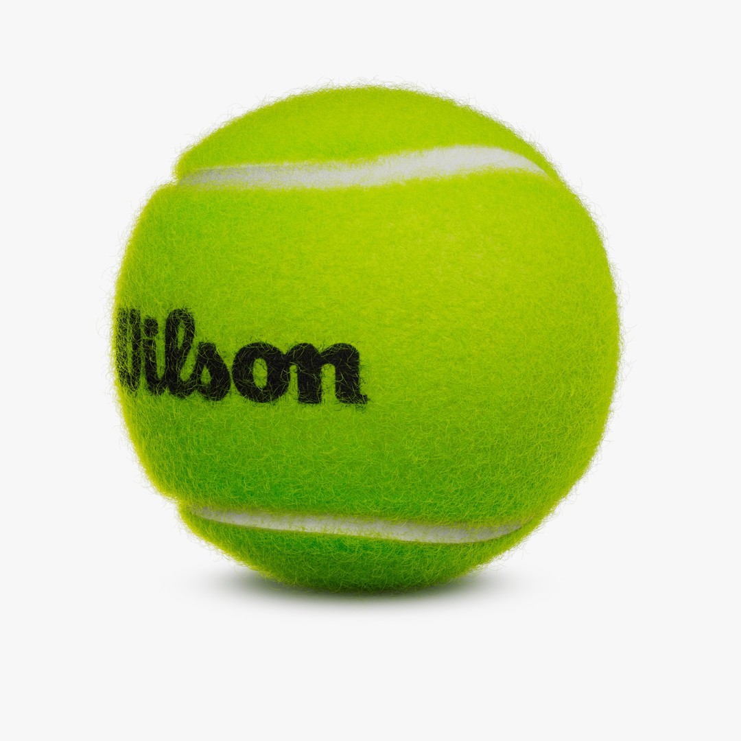 Realistic Tennis Ball 3D Model – High Poly PBR Asset, FBX & OBJ - View 3