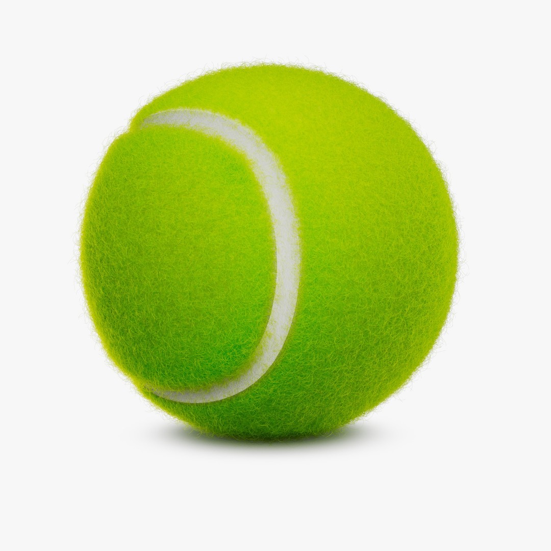 Realistic Tennis Ball 3D Model – High Poly PBR Asset, FBX & OBJ - View 5