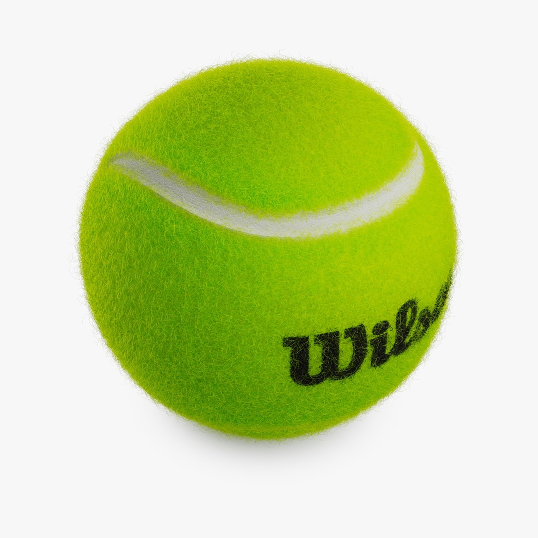 Realistic Tennis Ball 3D Model – High Poly PBR Asset, FBX & OBJ - View 7