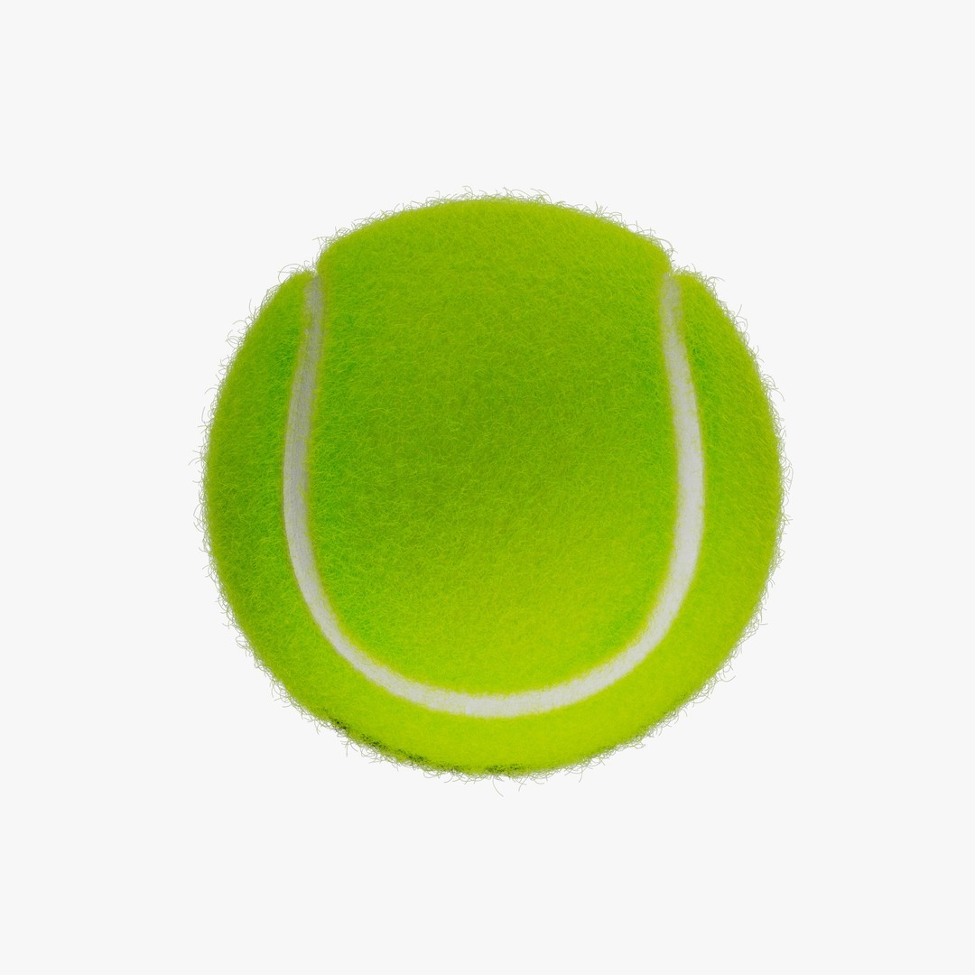 Realistic Tennis Ball 3D Model – High Poly PBR Asset, FBX & OBJ - View 8